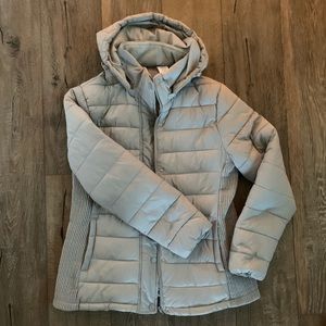 Time and Tru Gray Puffer Coat Size Medium